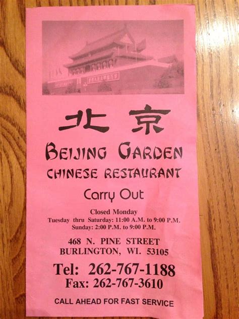 beijing garden burlington wisconsin December 2022 - Click for 45% off Beijing Garden Coupons in Burlington, WI